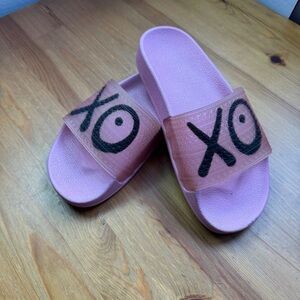 Adidas XOXO slides pink size 3